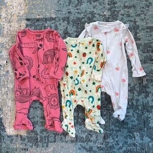 Old Navy/Carter’s 0-3 Month Spring PJ Bundle
